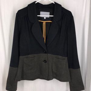 NEW TABITHA L 2 Button Blazer Jacket Blue Grey NWT